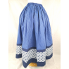 Faldilla Casolana Pintada De Blau Biaix Eguzkilores