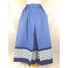 Faldilla Casolana Pintada De Blau Biaix Eguzkilores