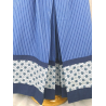 Faldilla Casolana Pintada De Blau Biaix Eguzkilores