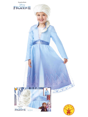 Disfraz de Elsa con Peluca Frozen2 Caja Inf - TABLET*Cine, Dibujos y Cuentos
