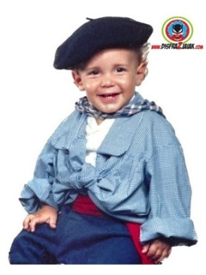 Bluson de Cuadros de aldeano niño - Blusa baserritarra