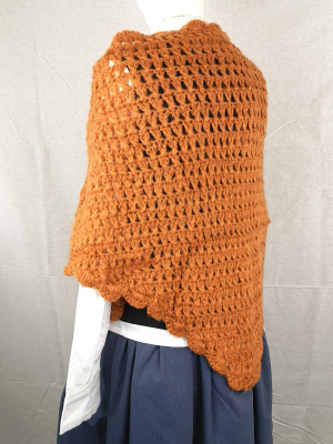 Comprar Toquilla Naranja Teja punto Abierto - TRAJES REGIONALES