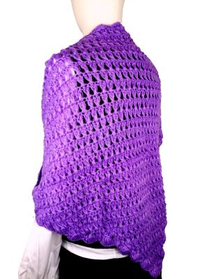 Comprar Toquilla Morada Oscura Punto Abierto - TRAJES REGIONALES