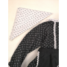Conjunto Flores Negro Bebe - Trajes Vascos Bebe