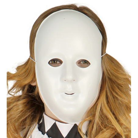 Mascara Blanca con Brillo - Mascaras y Antifaces