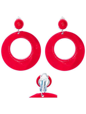 Pendientes Sevillana Pequeño Rojo - Pendientes, Collares y Pulseras