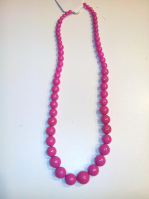 Buy Necklace Beads Pink for only 1.80€ – costume Shop online
