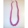 Buy Necklace Beads Pink for only 1.80€ – costume Shop online