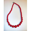 Comprar Collar de Sevillana Pequeño Rojo - Pendientes, Collares y Pulseras 