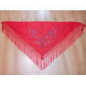 Comprar Manton Bordado Rojo Grande - Mantones, pañuelos y Fajines 