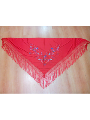 Comprar Manton Bordado Rojo Grande - Mantones, pañuelos y Fajines 