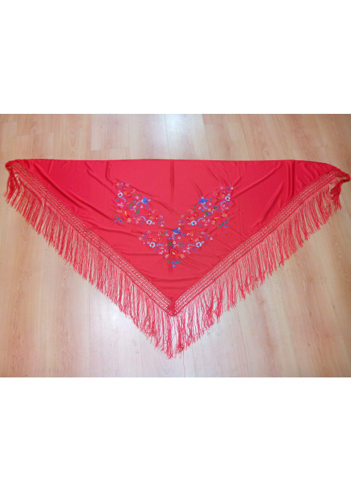Comprar Manton Bordado Rojo Grande - Mantones, pañuelos y Fajines 