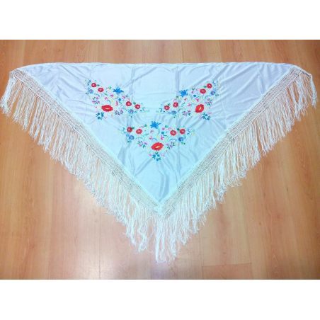 Comprar Manton Brodat de Blanc, només per a 6.50€ – vestit de Botiga en línia