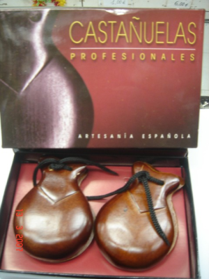 Castañuelas madera Marrones - Abanicos y Castañuelas Flamencos