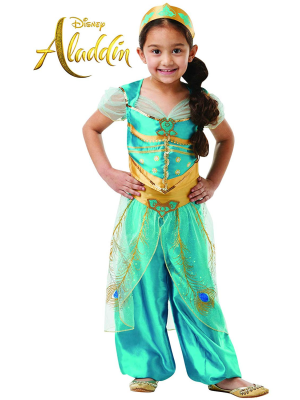 Disfraz de Jasmine Classic Deluxe Infantil - Aladdin
