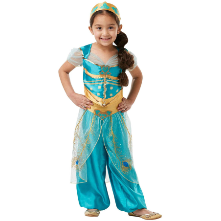 Disfraz de Jasmine Classic Deluxe Infantil - Aladdin
