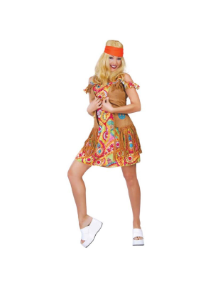 Costume Hippie Fleur Gilet Fille