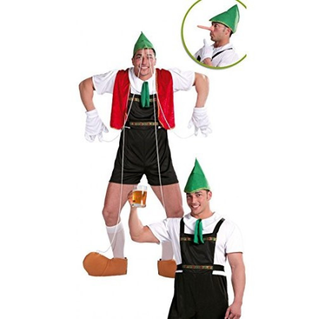 Disfraz de Pinocho Marioneta - Disfraces de Oktoberfest para Hombres