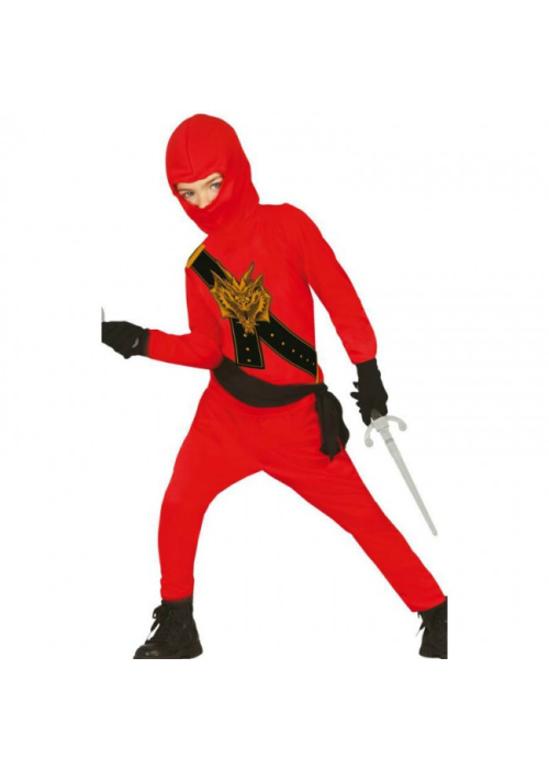 Disfraz de Ninja Rojo Infantil - Disfraces para Niño