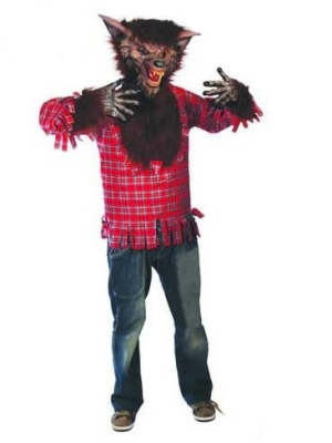 Disfraz de Hombre Lobo con mascara y manos - Disfraces de Hombres Lobo, Momias y Fantasmas Hombre