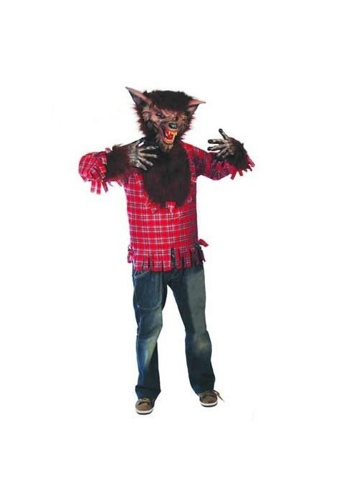 Disfraz de Hombre Lobo con mascara y manos - Disfraces de Hombres Lobo, Momias y Fantasmas Hombre