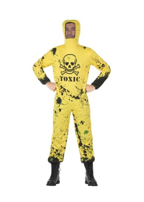 Disfraz de Buzo Amarillo Toxic - Disfraces de Oficios para Hombre