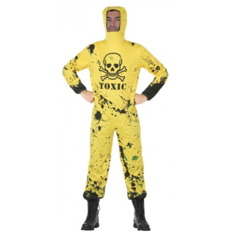 Disfraz de Buzo Amarillo Toxic - Disfraces de Oficios para Hombre