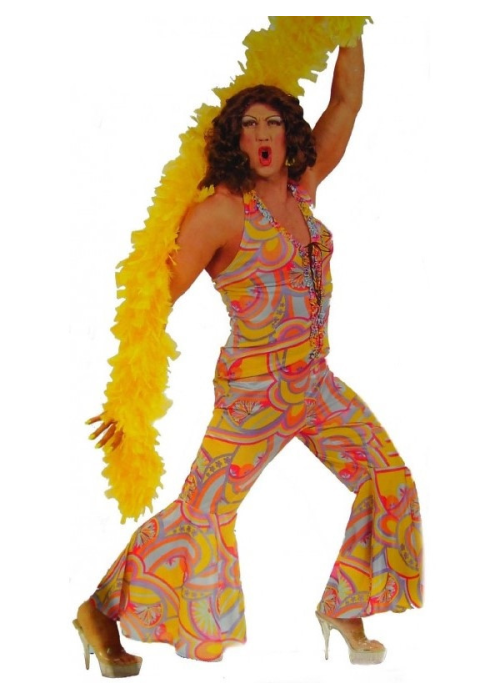 Disfraz de Buzo Drag Años 70 - Disfraces Años 70-80 Disco Adultos