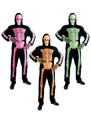Disfraz de Esqueleto Neon Colores - Disfraces de Halloween para Hombre