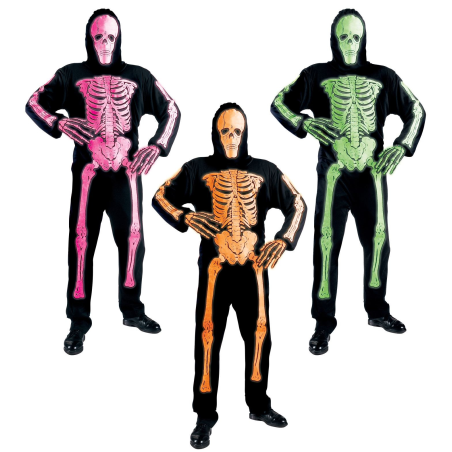 Disfraz De Esqueleto Neon Colores para Hombre - Disfraces Halloween Calaveras