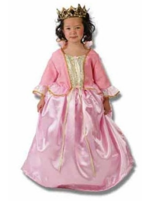 Disfraz de Princesa Rosa Damasco Infantil - Disfraces de Princesas para Niñas