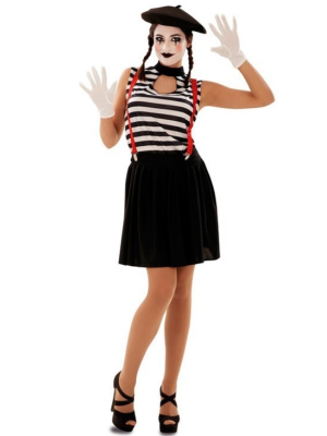 Disfraz de Mimo Chica - Disfraces de Circo para Mujer