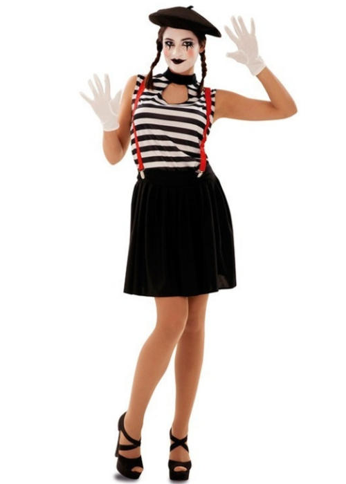 Disfraz de Mimo Chica - Disfraces de Circo para Mujer