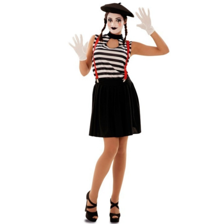 Disfraz de Mimo Chica - Disfraces de Circo para Mujer