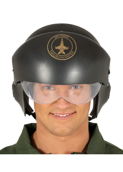 Casco Militar PVC Verde - Accesorio Adulto Temática Militar