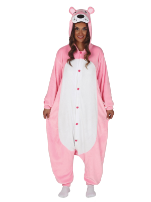 Costume Panthère Rose Pyjama En Peluche