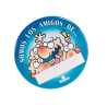 Broche Somos los Amigos de... - Broches y silbatos para Despedidas