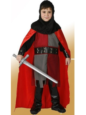Disfraz de Caballero Medieval Rojo Infantil - Disfraces Medievales para Niños