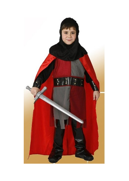 Vestit De Cavaller Medieval Vermell Nen