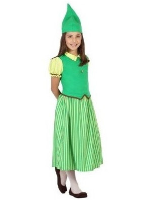 Disfraz de Duendecilla Verde Infantil - Disfraces para Niña