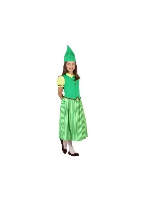 Disfraz de Duendecilla Verde Infantil - Disfraces para Niña