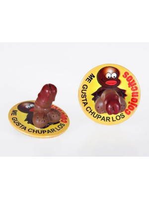 Comprar Broche Cojoncitos - Broches y silbatos para Despedidas