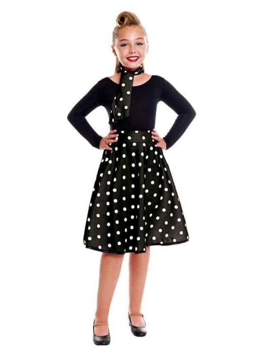Faldilla Negre Blanc Lunars Infantil