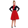 Falda Roja Lunares Negros Infantil - Años 50-60 (Grease)