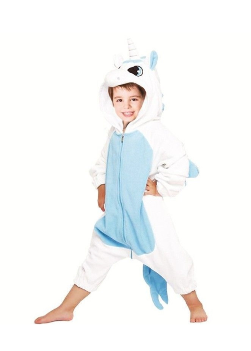 Disfraz de Unicornio Peluche Azul Infantil - DISFRACES INFANTILES