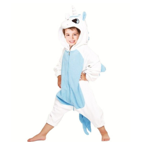 Vestit Unicorn animal de Peluix Blau Infantil