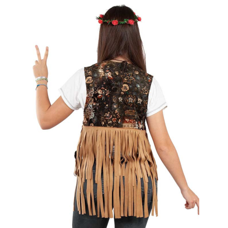 Chaleco Hippie Mujer - Complementos años 60-70 (Hippies)
