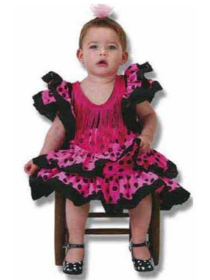 Disfraz de Sevillana Bebe Colores - Disfraces de Sevillanas y Toreros para Bebes