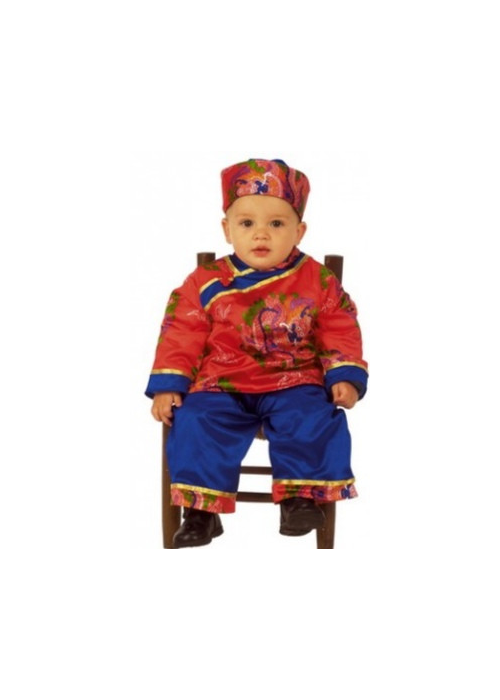 Disfraz de Chino Azul Bebe - Disfraces de Orientales para Bebes