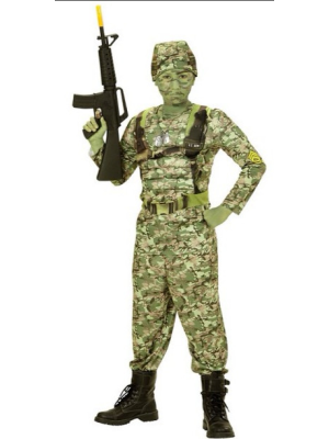 Disfraz de Militar musculoso infantil - Disfraces de Militares